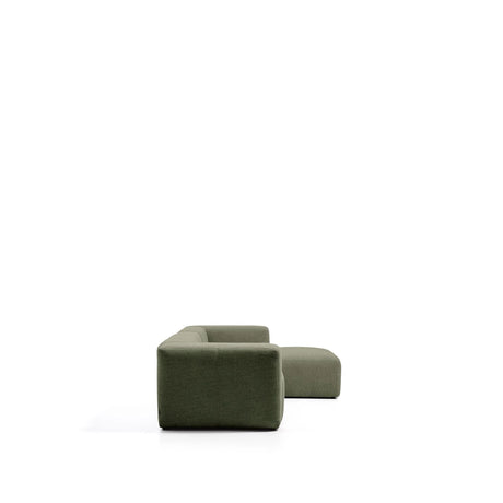 3-Sitzer-Sofa Blok mit Chaiselongue rechts in moosgrüner Chenille, 300 cm, FSC Mix Credit von Kave Home – Bild 5