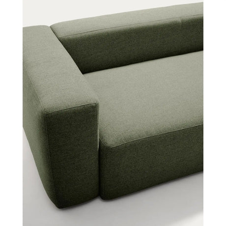 3-Sitzer-Sofa Blok mit Chaiselongue rechts in moosgrüner Chenille, 300 cm, FSC Mix Credit von Kave Home – Bild 8