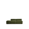 3-Sitzer-Sofa Blok mit Pouf-Randmodul in Cord oder Chenille, 240 cm, FSC Mix Credit von Kave Home – Bild 1