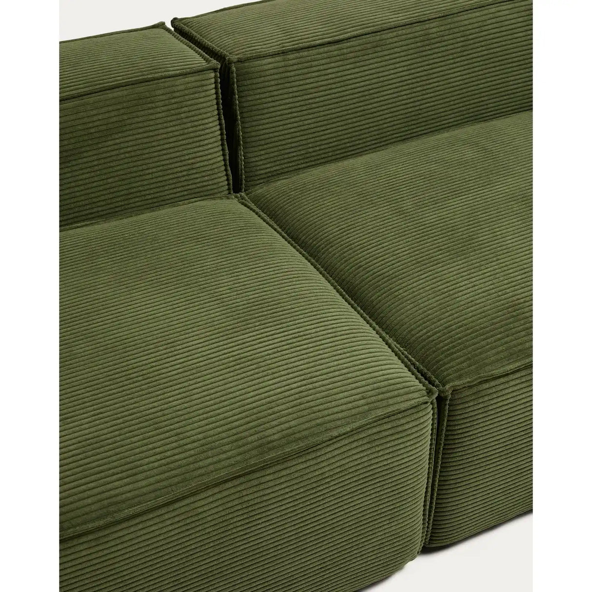 3-Sitzer-Sofa Blok mit Pouf-Randmodul in Cord oder Chenille, 240 cm, FSC Mix Credit von Kave Home – Bild 8