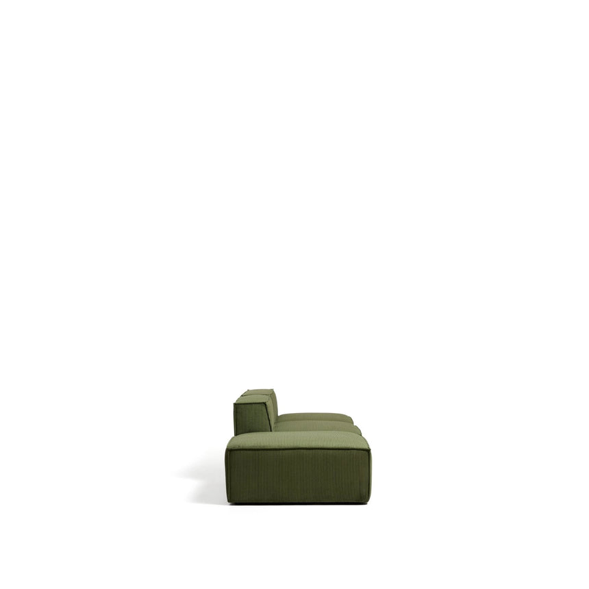 3-Sitzer-Sofa Blok mit Pouf-Randmodul in Cord oder Chenille, 270 cm, FSC Mix Credit von Kave Home – Bild 4