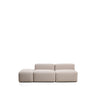 3-Sitzer-Sofa Blok mit Pouf-Randmodul in beiger Chenille, 240 cm, FSC Mix Credit von Kave Home – Bild 1
