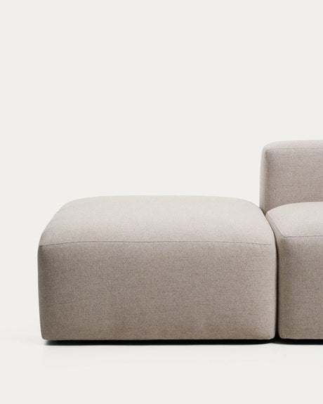 3-Sitzer-Sofa Blok mit Pouf-Randmodul in beiger Chenille, 270 cm, FSC Mix Credit von Kave Home – Bild 6