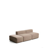 3-Sitzer-Sofa Blok mit Pouf-Randmodul in brauner Chenille, 240 cm, FSC Mix Credit von Kave Home – Bild 4