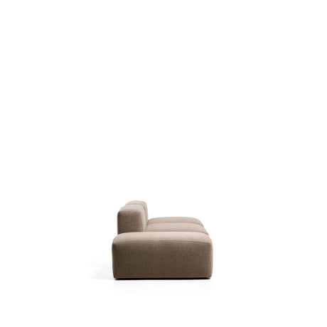 3-Sitzer-Sofa Blok mit Pouf-Randmodul in brauner Chenille, 240 cm, FSC Mix Credit von Kave Home – Bild 5