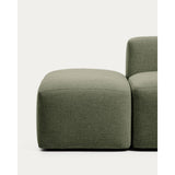 3-Sitzer-Sofa Blok mit Pouf-Randmodul in moosgrüner Chenille, 240 cm, FSC Mix Credit von Kave Home – Bild 6