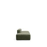 3-Sitzer-Sofa Blok mit Pouf-Randmodul in moosgrüner Chenille, 270 cm, FSC Mix Credit von Kave Home – Bild 4