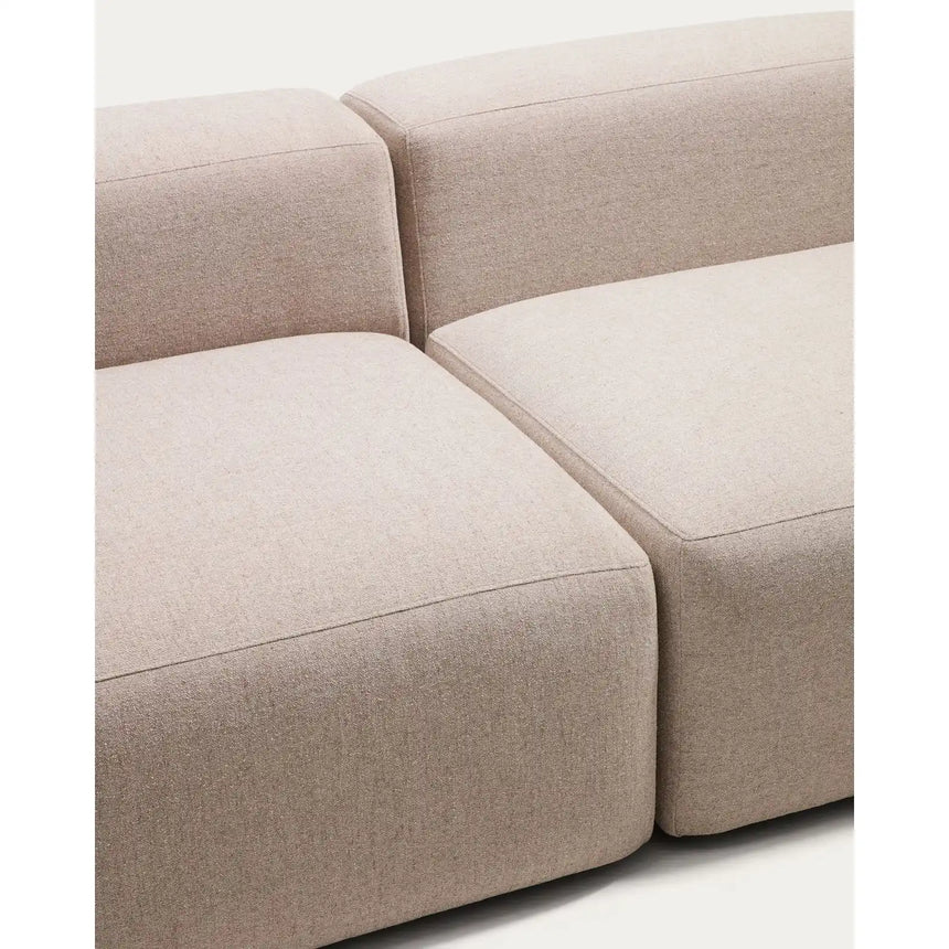 3-Sitzer-Sofa Blok mit Randmodul links in beiger Chenille, 325 cm, FSC Mix Credit von Kave Home – Bild 6