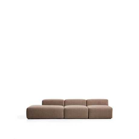 3-Sitzer-Sofa Blok mit Randmodul links in brauner Chenille, 325 cm, FSC Mix Credit von Kave Home – Bild 1