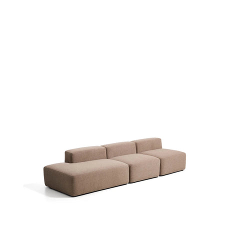 3-Sitzer-Sofa Blok mit Randmodul links in brauner Chenille, 325 cm, FSC Mix Credit von Kave Home – Bild 3