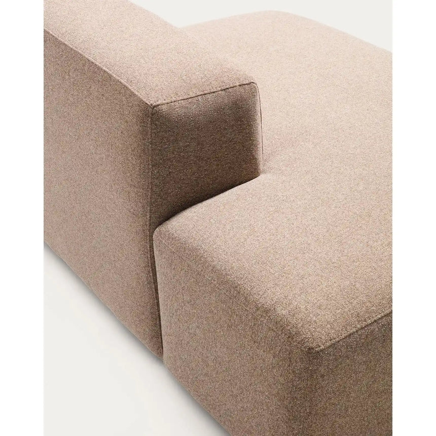 3-Sitzer-Sofa Blok mit Randmodul links in brauner Chenille, 325 cm, FSC Mix Credit von Kave Home – Bild 7