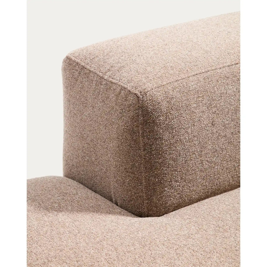 3-Sitzer-Sofa Blok mit Randmodul links in brauner Chenille, 325 cm, FSC Mix Credit von Kave Home – Bild 8