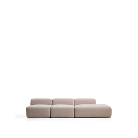 3-Sitzer-Sofa Blok mit Randmodul rechts in beiger Chenille, 325 cm, FSC Mix Credit von Kave Home – Bild 1