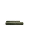 3-Sitzer-Sofa Blok mit Randmodul rechts in moosgrüner Chenille, 325 cm, FSC Mix Credit von Kave Home – Bild 1