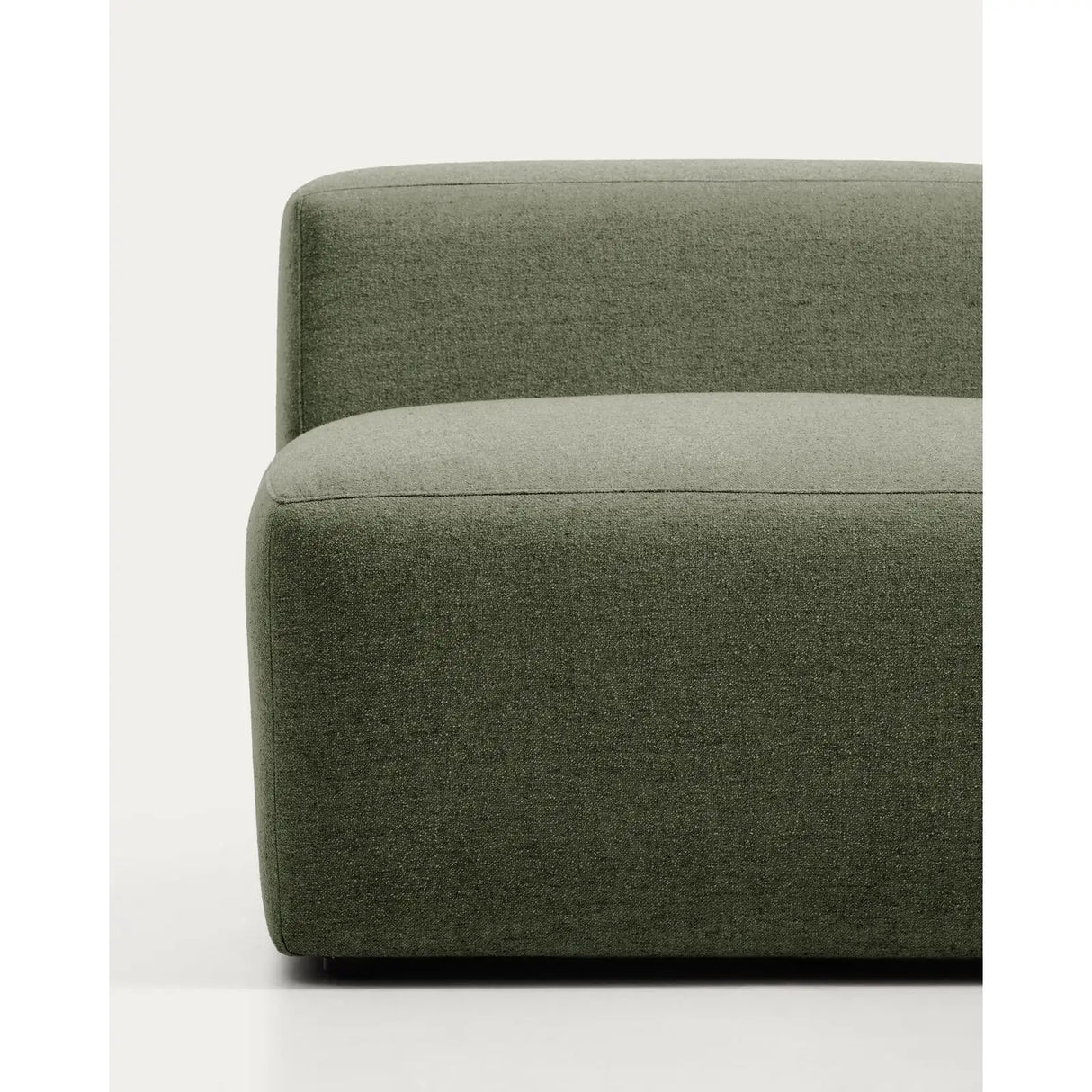 3-Sitzer-Sofa Blok mit Randmodul rechts in moosgrüner Chenille, 325 cm, FSC Mix Credit von Kave Home – Bild 5