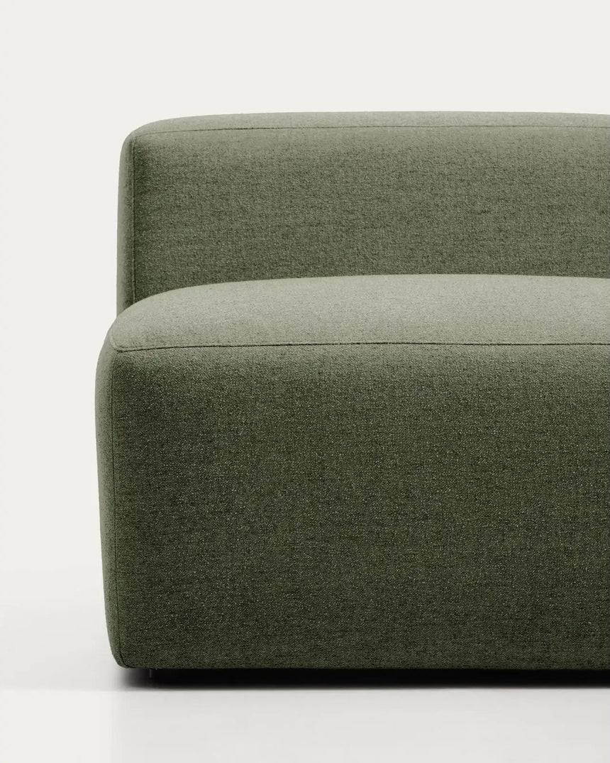 3-Sitzer-Sofa Blok mit Randmodul rechts in moosgrüner Chenille, 325 cm, FSC Mix Credit von Kave Home – Bild 5