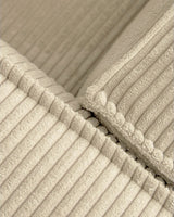 3-Sitzer-Sofa Blok mit dickem Cord in Naturfarbe und Chaiselongue rechts 300 cm FSC Mix Credit von Kave Home – Produktbild 5