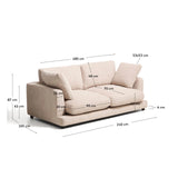 3-Sitzer-Sofa Gala aus Microbouclé, FSC Mix Credit, 210 cm von Kave Home – Bild 2