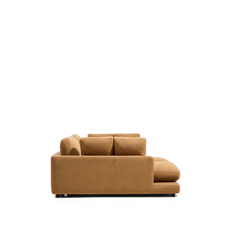 3-Sitzer-Sofa Gala aus Microbouclé mit doppelter Chaiselongue in Senfgelb, FSC Mix Credit, 210 cm von Kave Home – Bild 4