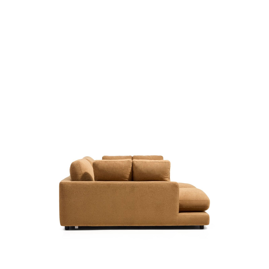 3-Sitzer-Sofa Gala aus Microbouclé mit doppelter Chaiselongue in Senfgelb, FSC Mix Credit, 210 cm von Kave Home – Bild 4