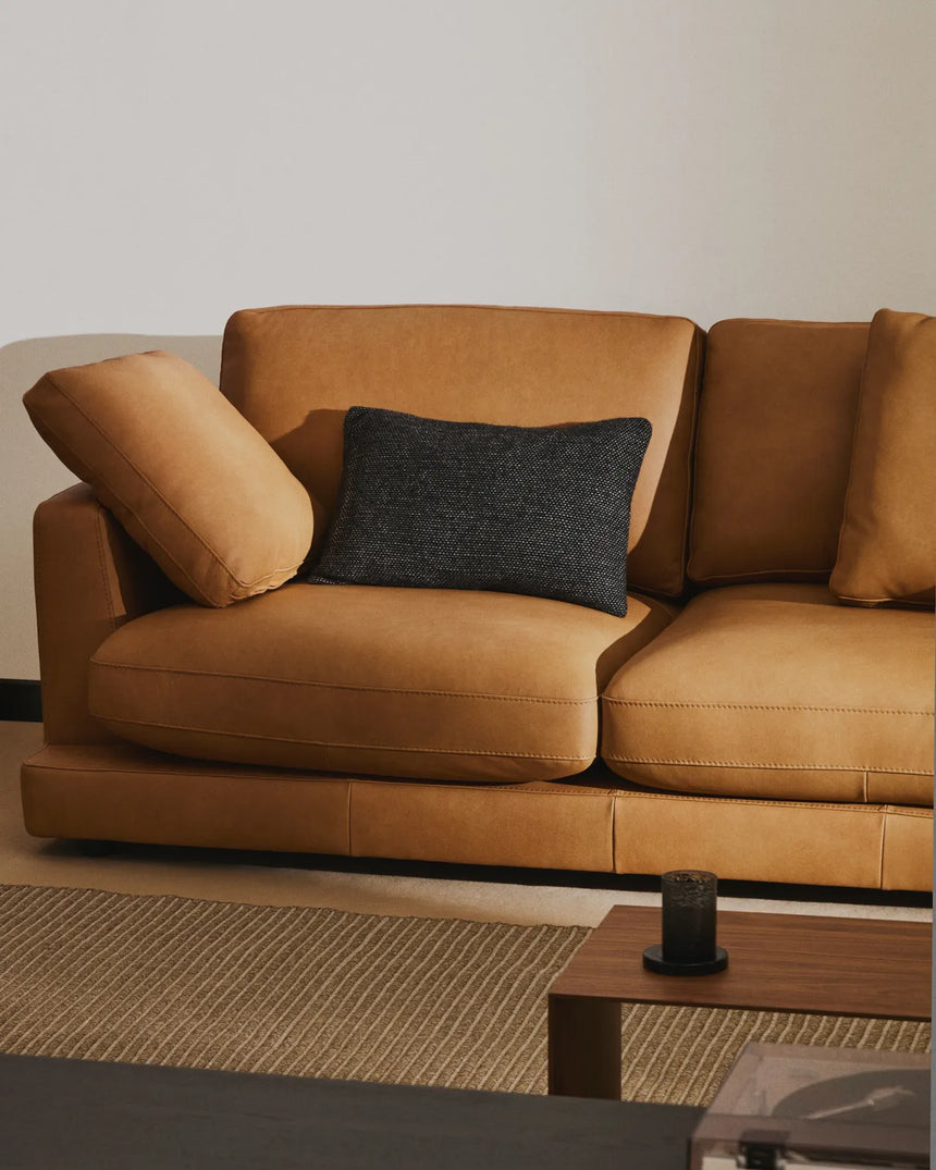 3-Sitzer-Sofa Gala in braunem Leder, 210 cm von Kave Home – Produktbild 3