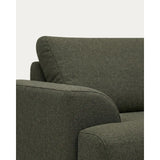 3-Sitzer-Sofa Karin aus dunkelgrüner Chenille mit Beinen aus massivem Buchenholz mit walnussfarbener Oberfläche 228 cm von Kave Home – Bild 4