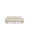 3-Sitzer-Sofa Karin in Beige mit Beinen aus massivem Buchenholz mit walnussfarbener Oberfläche 231 cm von Kave Home – Bild 1