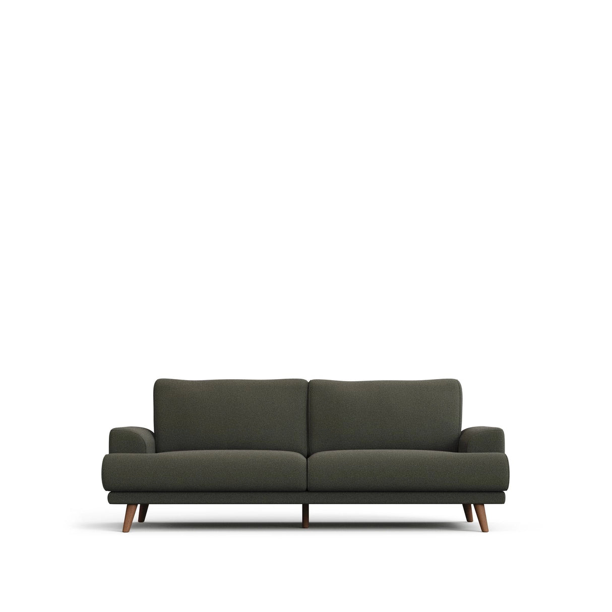 3-Sitzer-Sofa Karin in Dunkelgrün mit Beinen aus massivem Buchenholz 231 cm von Kave Home – Produktbild 1