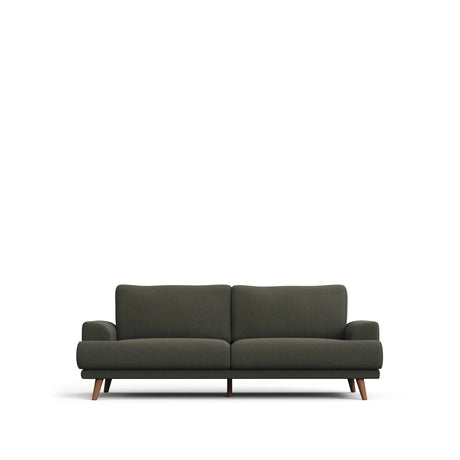3-Sitzer-Sofa Karin in Dunkelgrün mit Beinen aus massivem Buchenholz 231 cm von Kave Home – Produktbild 1