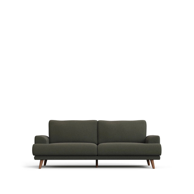 3-Sitzer-Sofa Karin in Dunkelgrün mit Beinen aus massivem Buchenholz 231 cm von Kave Home – Produktbild 1