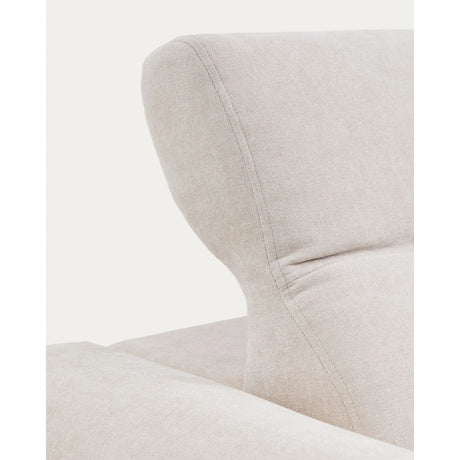 3-Sitzer-Sofa Lares mit elektrisch ausfahrbaren Sitzen und verstellbarer Kopfstütze in beiger Chenille, 255 cm von Kave Home – Produktbild 13