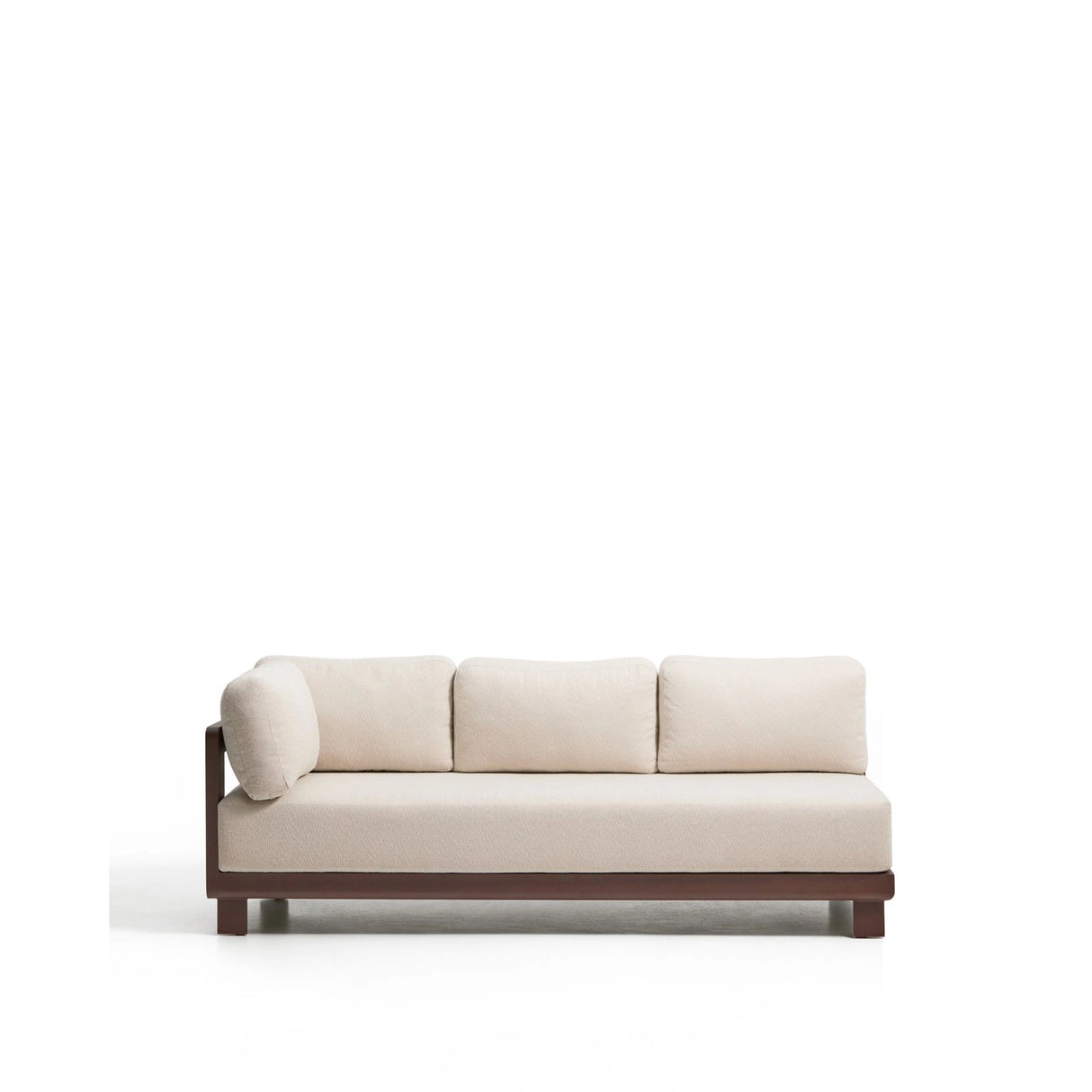 3-Sitzer-Sofa Nerano aus Aluminium in Braun, 208 cm von Kave Home – Bild 1
