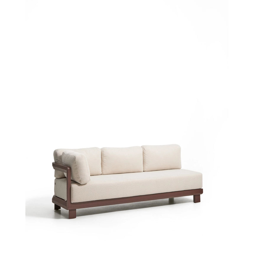 3-Sitzer-Sofa Nerano aus Aluminium in Braun, 208 cm von Kave Home – Bild 3