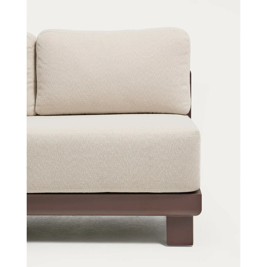 3-Sitzer-Sofa Nerano aus Aluminium in Braun, 208 cm von Kave Home – Bild 4