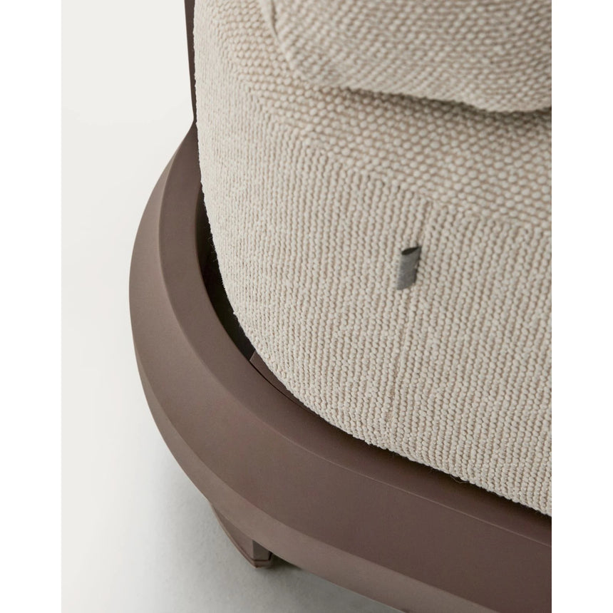 3-Sitzer-Sofa Nerano aus Aluminium in Braun, 208 cm von Kave Home – Bild 7