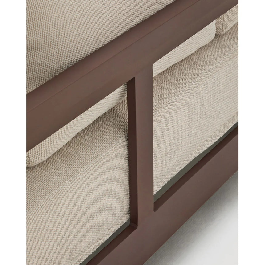 3-Sitzer-Sofa Nerano aus Aluminium in Braun, 208 cm von Kave Home – Bild 8