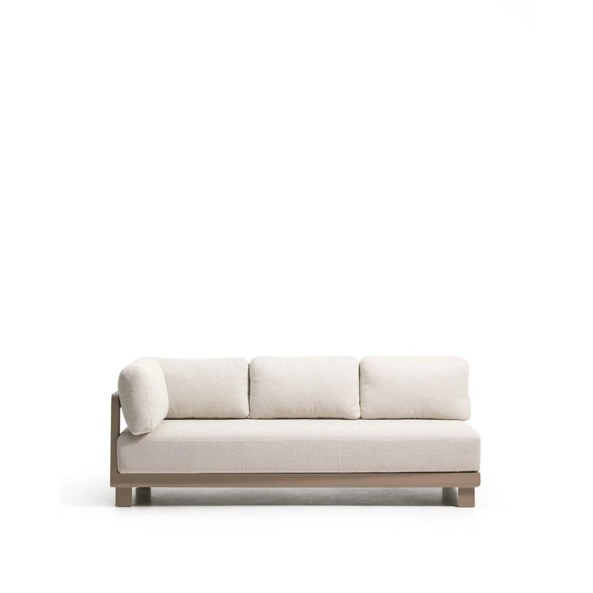 3-Sitzer-Sofa Nerano aus Aluminium in Taupe, 208 cm von Kave Home – Bild 1