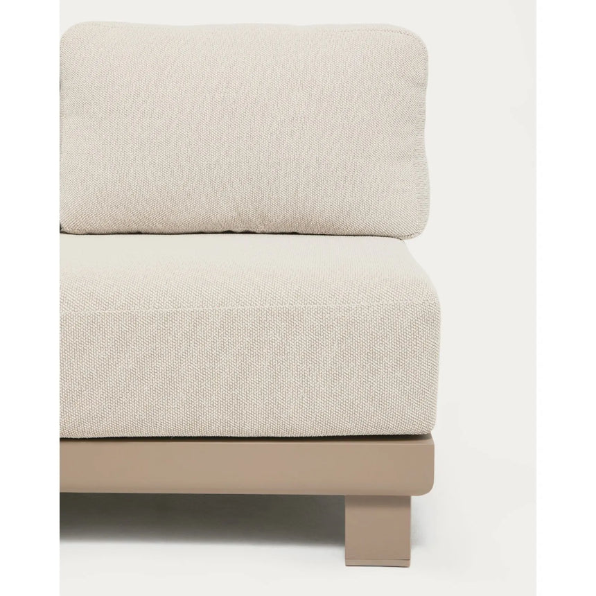 3-Sitzer-Sofa Nerano aus Aluminium in Taupe, 208 cm von Kave Home – Bild 5