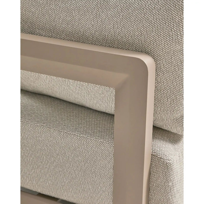 3-Sitzer-Sofa Nerano aus Aluminium in Taupe, 208 cm von Kave Home – Bild 6