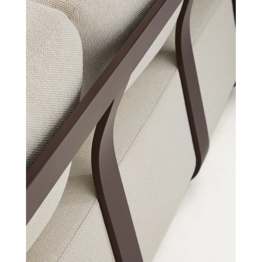 3-Sitzer Sofa Tamaris aus Aluminium in Braun, 217 cm von Kave Home – Bild 9
