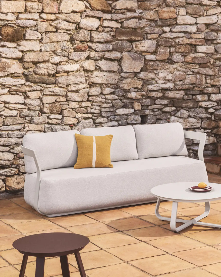 3-Sitzer Sofa Tamaris aus Aluminium in Taupe, 217 cm von Kave Home – Bild 2