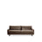 3-Sitzer-Sofa Veliro aus Samt mit Stahlbeinen in schwarzer Ausführung, 240 cm FSC Mix Credit von Kave Home – Bild 1