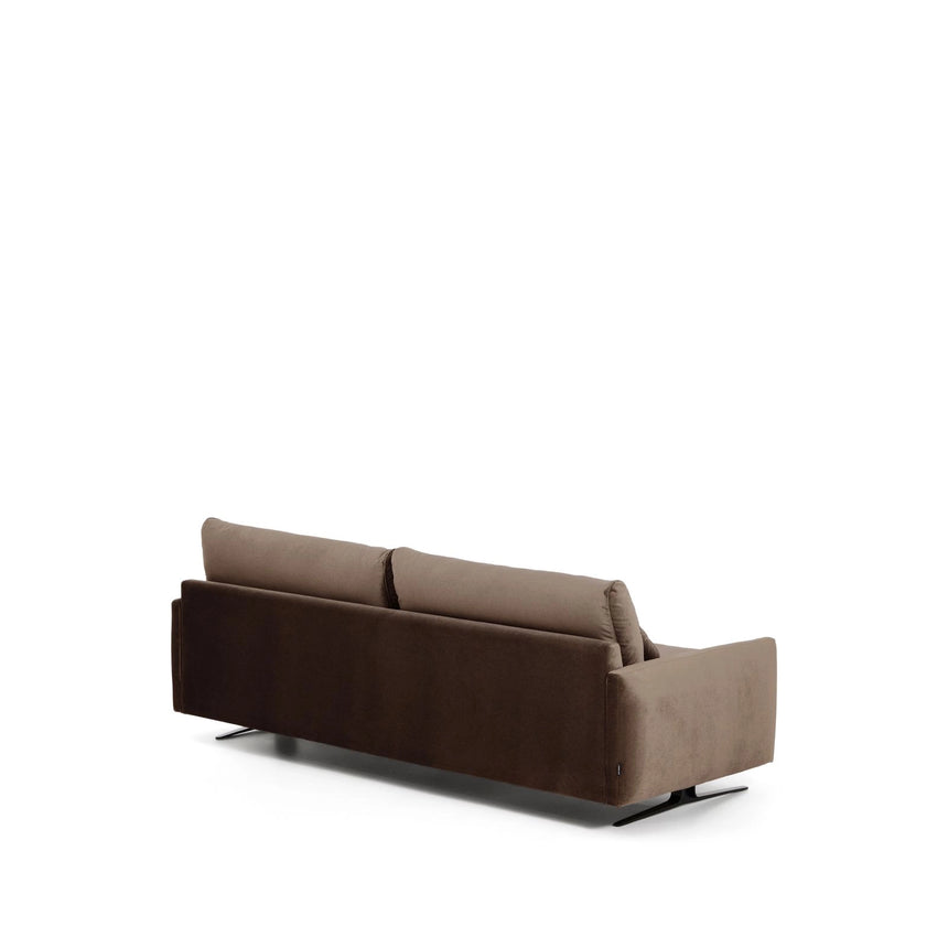 3-Sitzer-Sofa Veliro aus Samt mit Stahlbeinen in schwarzer Ausführung, 240 cm FSC Mix Credit von Kave Home – Bild 6