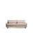 3-Sitzer-Sofa Veliro, schwer entflammbar, mit perlweißem Samt und Stahlbeinen mit schwarzem Finish, 240 cm, FSC Mix Credit von Kave Home – Bild 4