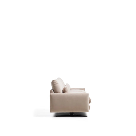 3-Sitzer-Sofa Veliro, schwer entflammbar, mit perlweißem Samt und Stahlbeinen mit schwarzem Finish, 240 cm, FSC Mix Credit von Kave Home – Bild 8