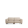 3-Sitzer Sofa Vera in Beige mit Beinen aus massivem Eschenholz mit Nussbaum-Finish, 230 cm, FSC Mix Credit von Kave Home – Bild 1