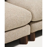 3-Sitzer Sofa Vera in Beige mit Beinen aus massivem Eschenholz mit Nussbaum-Finish, 230 cm, FSC Mix Credit von Kave Home – Bild 7