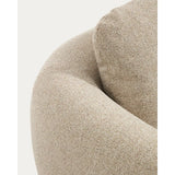 3-Sitzer Sofa Vera in Beige mit Beinen aus massivem Eschenholz mit Nussbaum-Finish, 230 cm, FSC Mix Credit von Kave Home – Bild 8