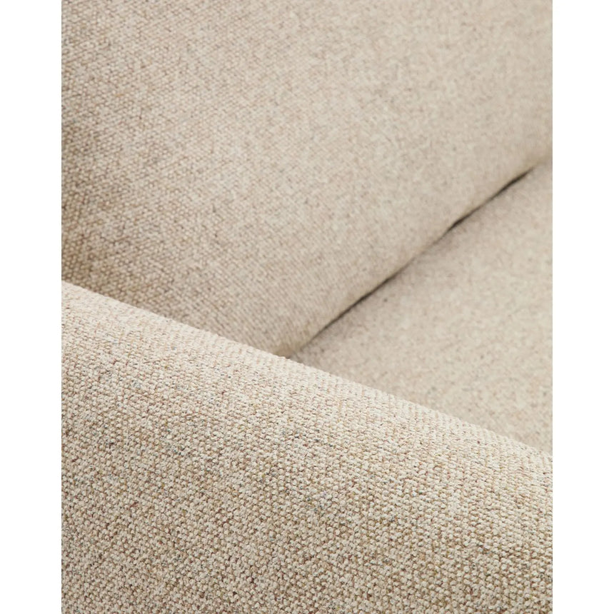 3-Sitzer Sofa Vera in Beige mit Beinen aus massivem Eschenholz mit Nussbaum-Finish, 230 cm, FSC Mix Credit von Kave Home – Bild 9