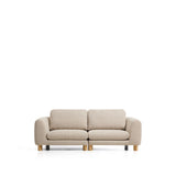 3-Sitzer Sofa Vera in Beige mit Beinen aus massivem Eschenholz mit natürlichem Finish, 230 cm, FSC Mix Credit von Kave Home – Bild 1